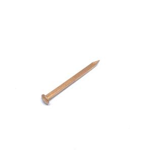 Quality 25MM X 1.6 Hard Drawn Copper Square Boat Nails / Rivet Natural Color wholesale