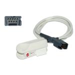 Adult Finger Clip Spo2 Sensor LNCS DCI 1863 9pin Connector 0.9m
