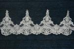 Black Guipure Lace Trimming Embroidery Lace edge H19.5cm* L20cm Repeat
