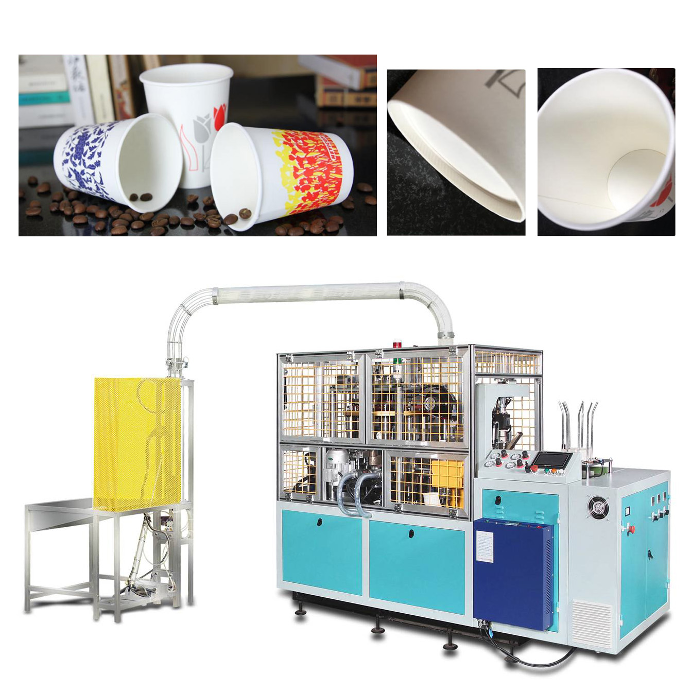 Automatic Paper tube Lid Making Machine for paper cup/paper bowl/ice cream cup