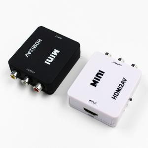 Quality White/Black Plastic Cover MiNi HDMI To RCA Converter wholesale
