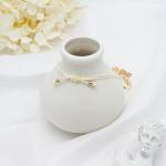 Boho Woven Butterfly Beaded Bracelets Jewelry Golden White Fine Bracelets 3pcs