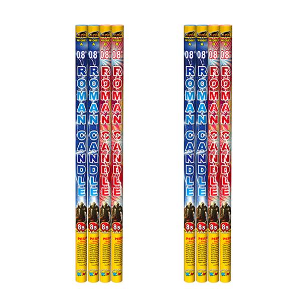 0.8" 8 Ball Magic Shots Fireworks , Roman Candle Handheld Fireworks For Festival