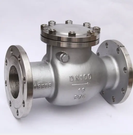 Ductile Iron Foot Check Valve for Quick Fittings Round Head Code Female Thread Flapper