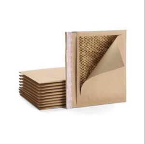 Quality 100% Kraft Paper Courier Delivery Bag Honeycomb Paper Cushion Mailer wholesale