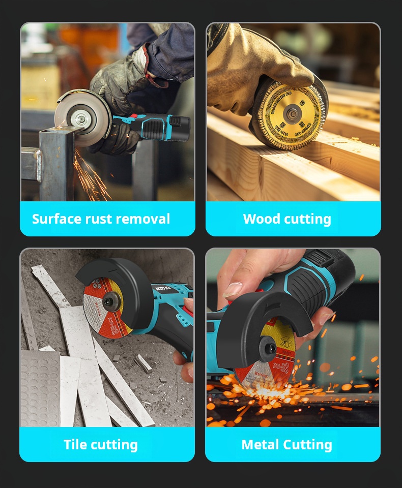 12V Lithium Angle Grinder Wireless Angle Grinder For Easy Cutting