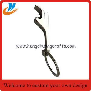 Quality No mold fee wholesale custom bottle opener keychain/laser logo key chains wholesale