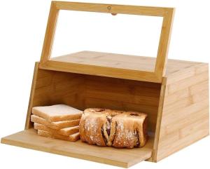 Quality Counter Antibacterial Bread Bin Bamboo With Cutting Board wholesale