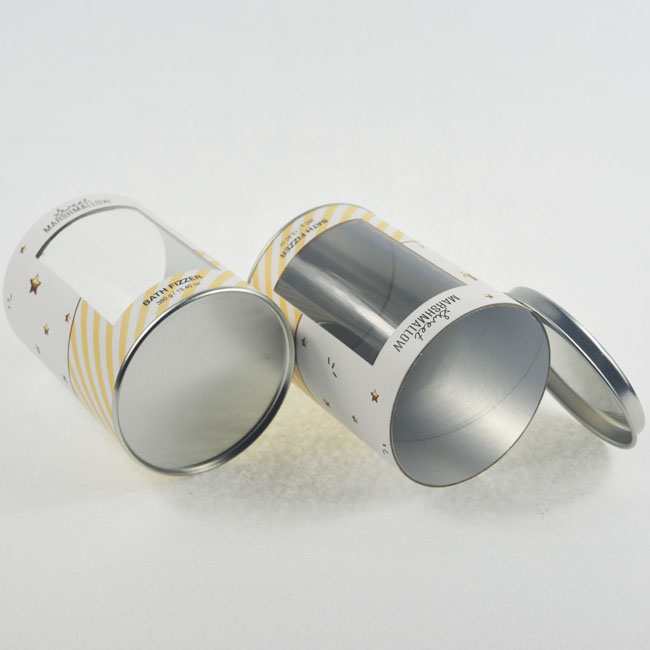 ODM Service CMYK Color Cardboard Tube Packaging With PVC Window