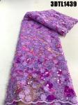 Dubai 3d embroidery lace heavy beaded luxury 3D lace fabric