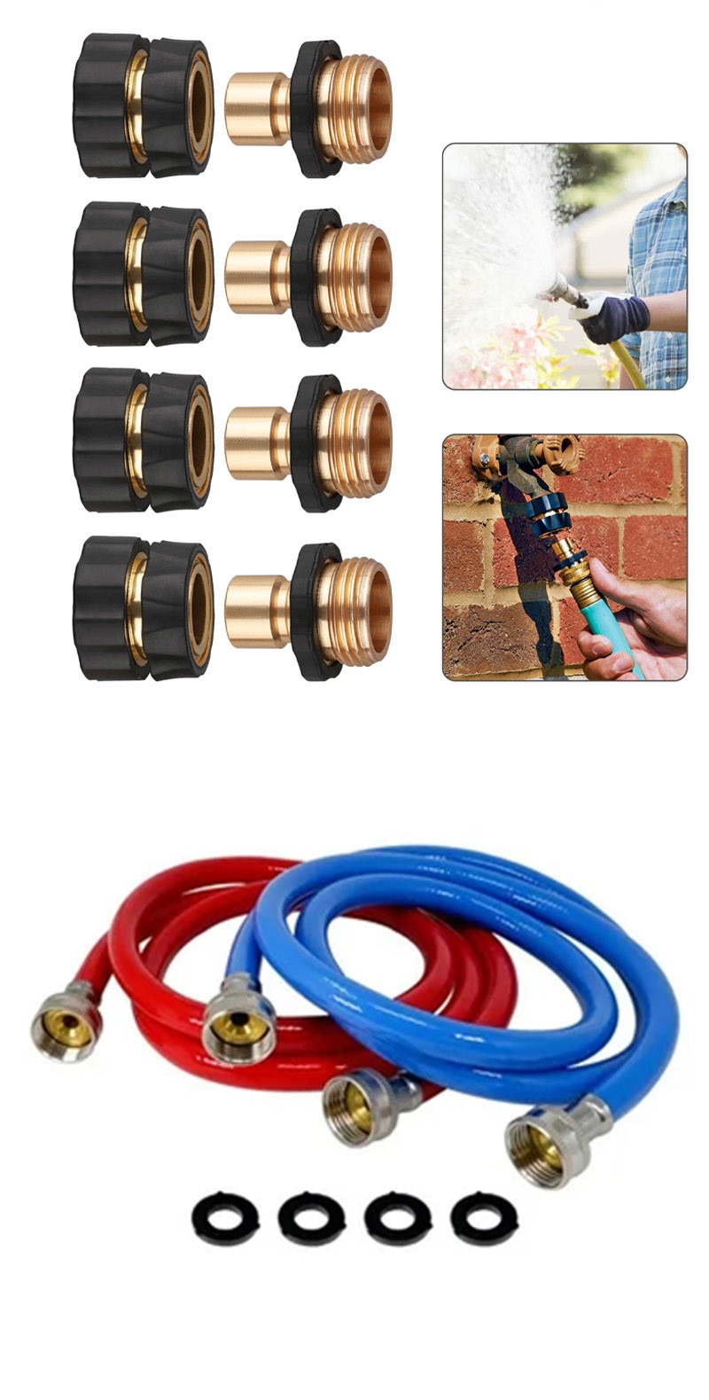 Flexible Durable Garden Hose Pipe Lightweight Construction