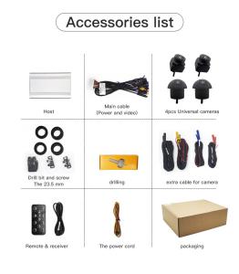 Quality Rear View Bird View Car Cameras Systems IP69 wholesale