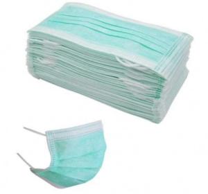 Quality Non Woven Fabric 3 Ply Disposable Face Mask Skin Friendly White Color wholesale