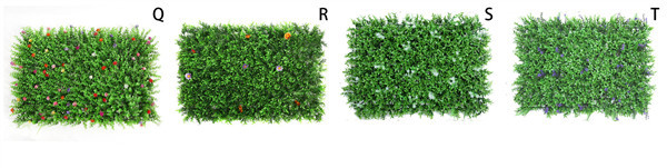 Artificial Flower Lawn Synthetic Vertical Garden Eco Friendly 1001D 1001E