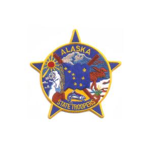 Quality Souvenir Sports Badge Embroidery , 3.5'' Height Iron On Patches For Beanies wholesale