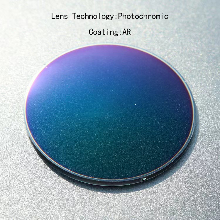 1.67 Photochromic Anti Blue Light AR Coating Single Vision Lenses Goggles Photochromic Lens