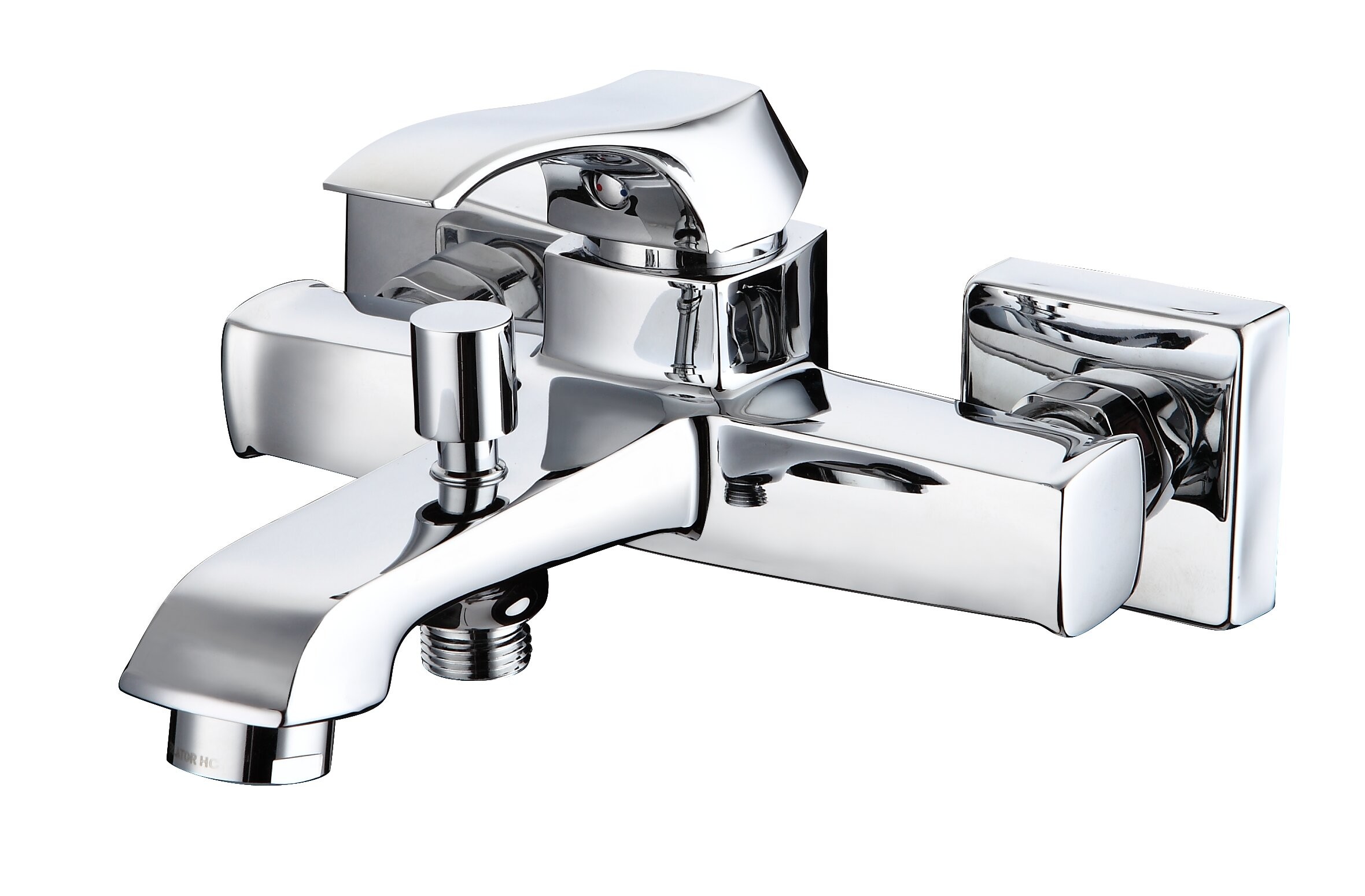Chrome Bathroom Bath Mixer Tap Center Handle Location Corrosion Resistance