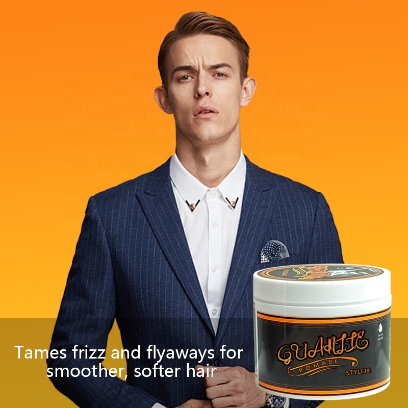Strong Hold Hair Edge Control Pomade Wax for Men Extra Hold and Glossy Styling Supplie