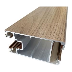 Quality 3D Touching Wood Finish Aluminium Profiles Heat Transfer For Outdoor wholesale