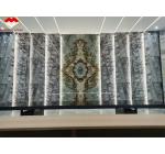 Italian Natural Stone Silver Fir Black Grey Look Marble Textured Slab for Home