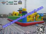 Funny Inflatable Amusement Park / Mobile Inflatable Fun City Bouncer