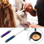 Semi Automatic Hair Dye Accessories , Push Down Mixer Whisk Stainless Steel