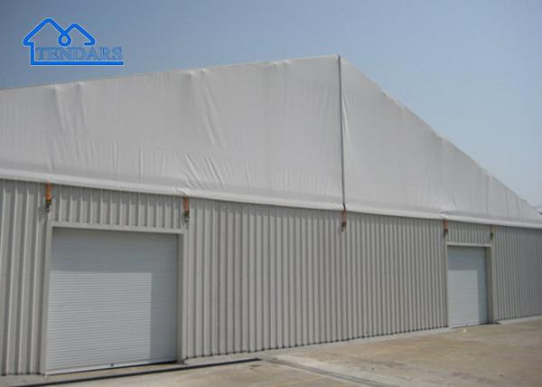 Outdoor Winter PVC Warehouse Storage Tent Heavy Duty For 1000 Seaters White