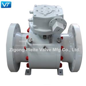 Quality Worm Gear Operated Oil Pipeline Valves A105 Trunnion Mounted wholesale