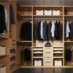 Customized Wall Wardrobe Plywood Walk In Closet Bedroom Wardrobe Modern