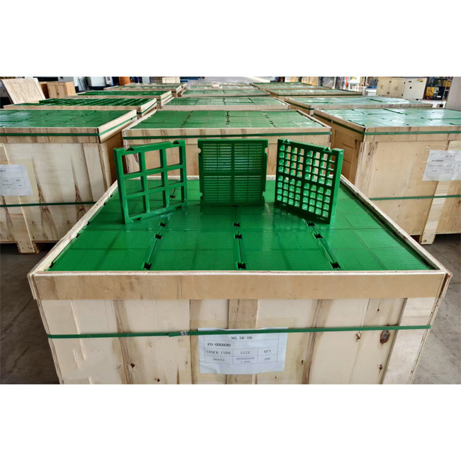 Vibrating Linear Polyurethane Screen Panels PU Silicon Ore Sieve Plate