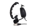 TELIKOU HD-101 XLR 5 Pin Male Single-ear Full-Duplex Wired Intercom Headset