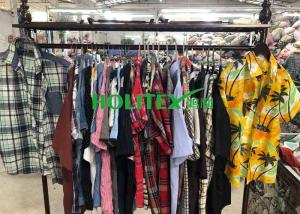 Quality Adults 2nd Hand Mens Clothing , Second Hand Used Clothes Mens Shirts Short Sleeves wholesale