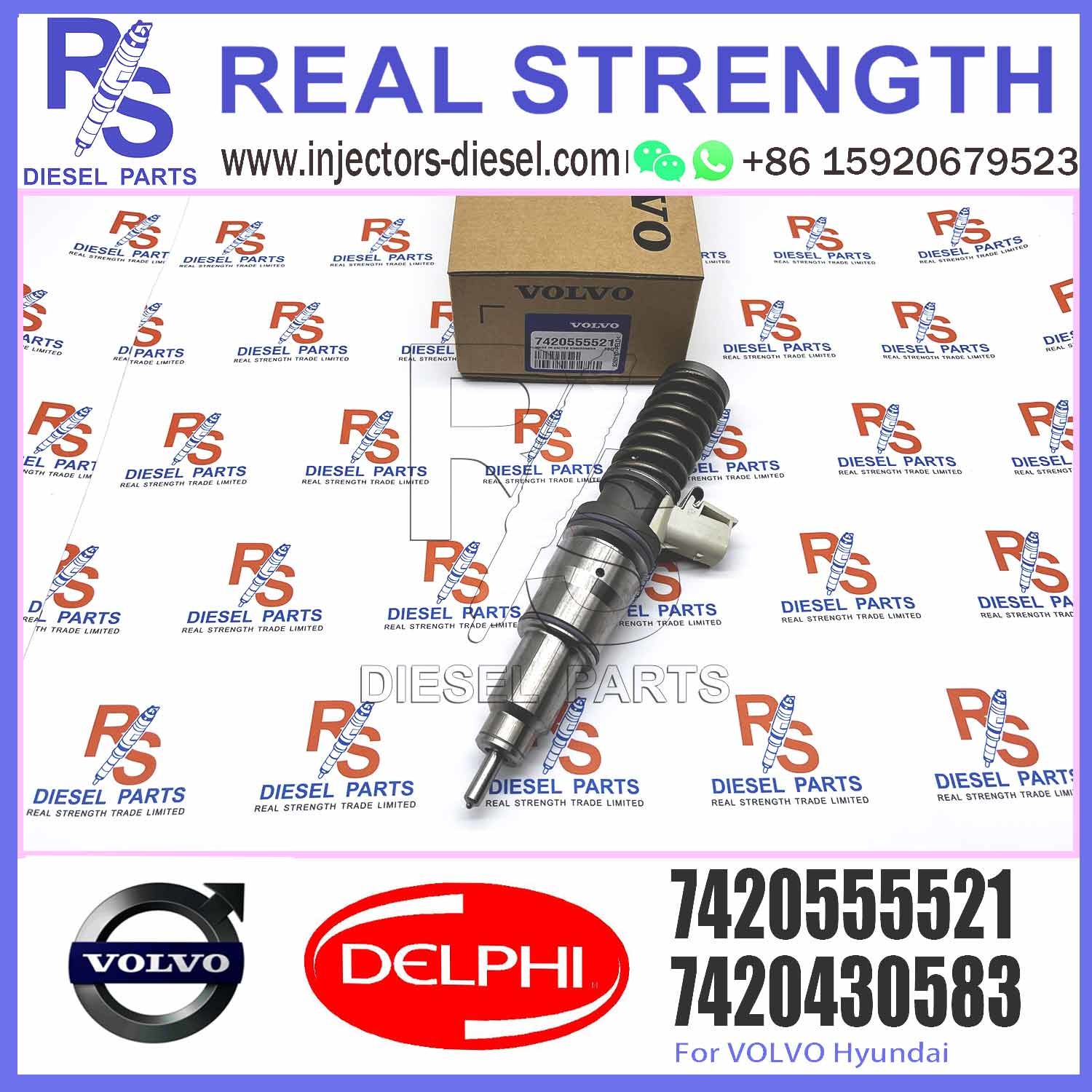 20555521 common rail diesel injector RVI 7420555521 For V-O-L-V Truck for E3.1 Diesel Fuel Injector BEBE4D04002