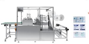 Quality 47*50mm Alcohol Pad Packing Machine 1000pcs/Min Automatic Medical wholesale
