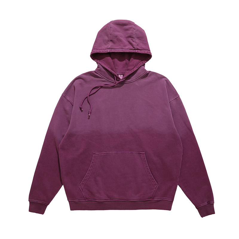 Autumn And Winter Men Clothing Pullover Hoodie Heavy Vintage Washed Loose Fit