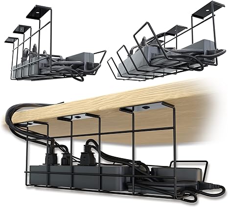 Single Tier Wire Storage Tray The Ultimate Solution for Under Desk Cable Management