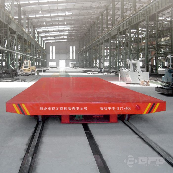 30T Powered Motorized Transfer Trolley For Industry Customized Dimension