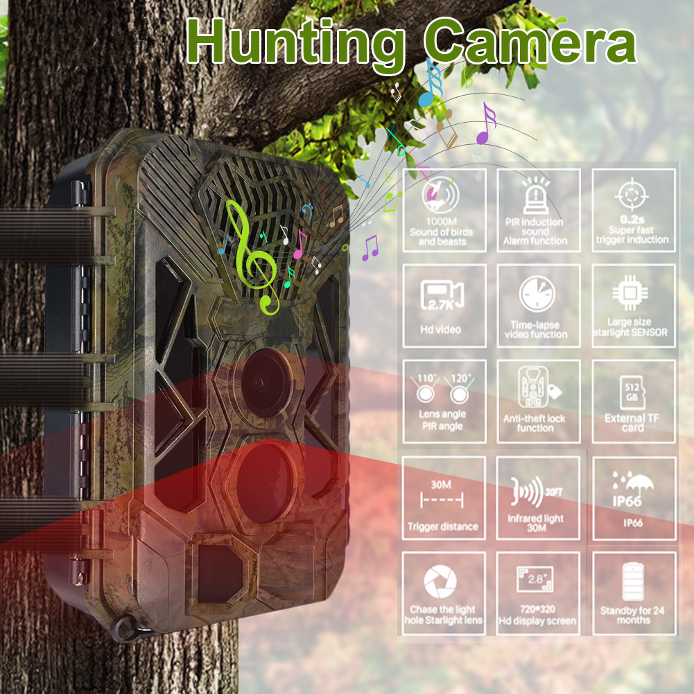 HB561 Outdoor Trail Camera Infrared Night Vision 1080P Hunting Cameras