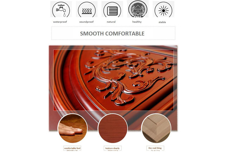 Security Home Entrance 38dB 50mm Teak Solid Wood Door