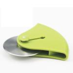 Food grade stainless steel pizza cutter kitchen home circular pie knife 11*12