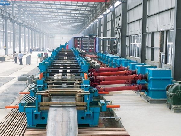 Automatic High Speed ERW Steel Welded Pipe Making Machine Metal Tube Mill