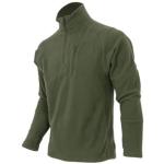 Polyester Soft Shell Mens Tactical Fleece Jacket Windproof Waterproof