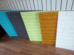 Quality 10mm 3d Brick Wall Panels Stickers Pe Foam Self Adhesive Wallpaper Removable Wall Decoration wholesale