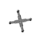 Aluminum Alloy Spacer Dampers Transmission Lines Crosshead Shaped FJZS4 Type