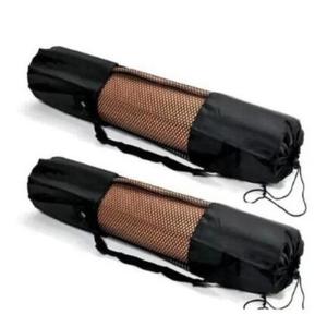 Quality Black Yoga Mat Carry Bag Exercise Fitness Carrier Nylon Mesh Center Adjustable Sports Carry Bags wholesale