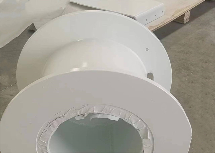 Q355D Marine Crane Fiting Cable Winding Drum 1700mm Covered With Zinc And Paint