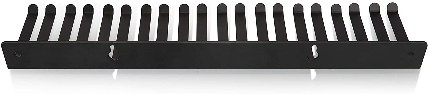 Customized Logo Print Iron Modular Patch Cable Holder Wall Mountable Hanger Claw 19 Slots