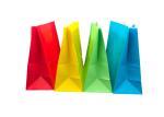 Colorful Bakery Packaging Bags / Food Grade Paper Bags Customized Size