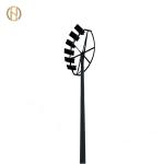 Lifting System Hot Dip Galvanized Steel 30m High Mast Poles