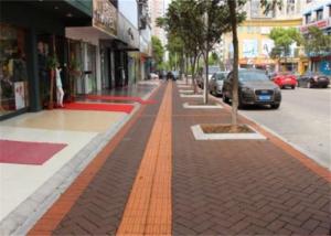 Quality Outside Walkway Red Clay Paving Brick for Road Paving Smooth Face / Low Water Absorption wholesale